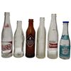 Image 5 : Group of Glass Pop & Soda Bottles in 2 Vintage Plastic Carriers with Pepsi Logo