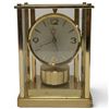 Image 1 : Vintage Seiko Brass Mantle Clock with Rotating Pendulum & Glass Case (4" x 7" x 9" tall)