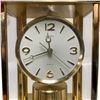 Image 2 : Vintage Seiko Brass Mantle Clock with Rotating Pendulum & Glass Case (4" x 7" x 9" tall)