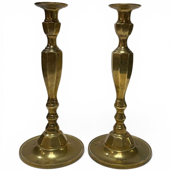 Pair of Vintage Brass Candle Sticks