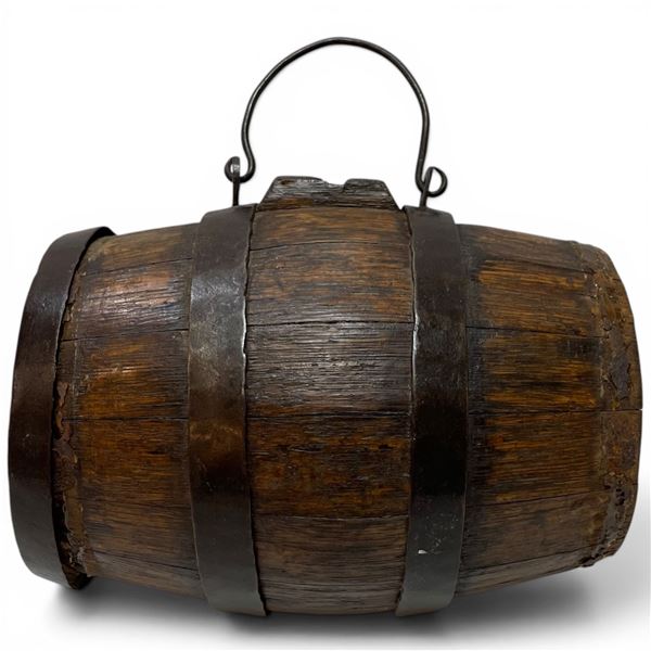 Vintage Trinidad Distillers 8" Wood Liquor Cask - Stamped TML