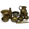 Image 1 : 9 Vintage Collectible Brass Items - Jugs, Coca-Cola Model, Nutcracker, & Bowls
