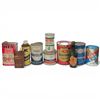 Image 1 : Group of 10 Advertising Tins for Solvents, Food Products & Gas Station Goods