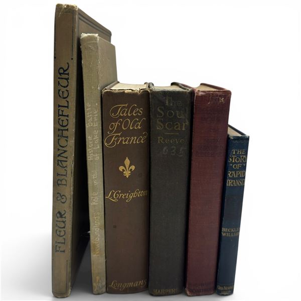 Vintage Hardcover Book Lot (6 Volumes) - Literature, History, Religion & Early Publishing