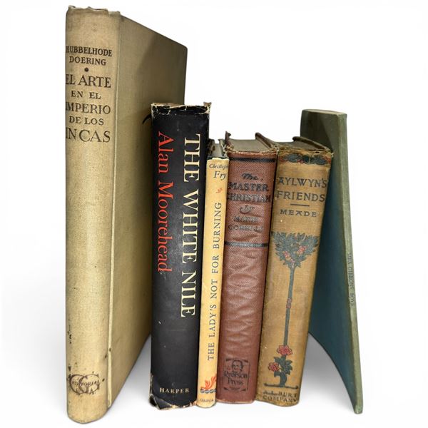 Vintage Hardcover Book Lot (5 Volumes) - Inca Art, White Nile, Stevenson, Fry, Meade