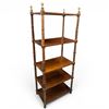 Image 1 : Victorian Bamboo Etagere Style Bookcase Shelving Unit 26x16x67"