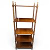 Image 2 : Victorian Bamboo Etagere Style Bookcase Shelving Unit 26x16x67"