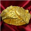 Image 2 : 22KT Gold Embossed High Relief Chinese Wedding Bangle by Chow Tai Fook Jewelry