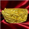 Image 6 : 22KT Gold Embossed High Relief Chinese Wedding Bangle by Chow Tai Fook Jewelry