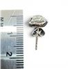 Image 4 : 0.55 CTW Diamond 18 KT White Gold Stud Earring by Chow Tai Fook Jewelry - 1/2 Carat Center Diamond