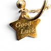 Image 6 : Pair of 18 KT Rose Gold  Earrings by Chow Tai Fook Jewelry - "Good Luck" Star Disc with 2.5"