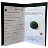 Image 4 : 14.11 CT Natural Columbian Emerald Gemstone -  (Oval  Cut - 20.15mm x 15.7mm x 6.19mm) * Includes Ge