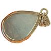 Image 3 : 4 Gemstone & Crystal Pendants Stamped .925 (Blue Topaz Crystal, Larimar, Labradorite & Ocean Agate)