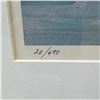 Image 2 : Limited Edition 20/480 Framed and Signed Canadian Landscape Print "Reflet" In Style of Group of Seve