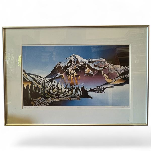 Ltd. Edition Framed Print "Bore's Canada: Alberta"  #153/275 - Pencil Signed 1979 (26" x 18" frame)