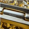 Image 6 : 22KT Gold Embossed High Relief Chinese Wedding Bangle - 32mm wide - Hinge has 2 safety catches