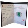 Image 4 : New 12.0 CT Emerald & CZ Ring Set in Sterling Silver - Size 9 1/4 - (Emerald Cut/Claw Set - Gemstone