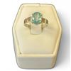 Image 1 : New 1.7 CT Blue Zirconia Ring Set in Sterling Silver - Size 5 3/4 (Oval Cut / Claw Set - Gemstone is