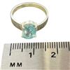 Image 3 : New 1.7 CT Blue Zirconia Ring Set in Sterling Silver - Size 5 3/4 (Oval Cut / Claw Set - Gemstone is