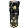 Image 5 : Mid-Century Modern Black Lacquer Chinoiserie Jewelry Cabinet with Brass Hardware - Floor Standing - 