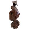 Image 3 : Carved Vintage Chinese Camphor Wood Box & Hardwood Sculpture - Sculpture is 12 "tall * Chest is 7" x