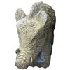 Image 3 : Stone Composite Wild Boar Garden Sculpture - 10" x 25" x 19" tall - Very heavy to ship