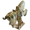 Image 3 : Chinese Tang Dynasty Style Sancai Glazed Ceramic Horse Sculpture - 9" x 18" x 18" tall (small chip o