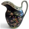 Image 1 : Antique Large Copeland Spode "Tokio" Jug with Peacock Design - Rare Black Finish Circa: 1857 (12" ta