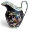 Image 2 : Antique Large Copeland Spode "Tokio" Jug with Peacock Design - Rare Black Finish Circa: 1857 (12" ta