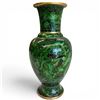 Image 1 : Stunning Green Dragon Cloisonné Vase - 8" tall x 5" diameter