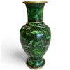Image 3 : Stunning Green Dragon Cloisonné Vase - 8" tall x 5" diameter