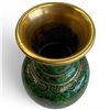Image 5 : Stunning Green Dragon Cloisonné Vase - 8" tall x 5" diameter