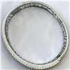 Image 3 : 3.609 CTW Diamond 18KT White Gold Bangle Bracelet by Chow Tai Fook Jewlery - 7.5mm wide -21.41 grams