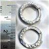 Image 6 : 18 KT White Gold Huggie Earring by Chow Tai Fook Jewelry  - 3.6mm wide x 9.8mm diameter