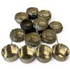 Image 1 : 4 Silver Plated English Hukin & Heath 3.5" Ladles & 10 Thai Silver Repousse Offering Cups