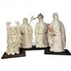 Image 1 : Group of 4 Resin Chinese Gods - The Chinese Three Star Gods (Fu Lu Shou), and The 10" Laughing Buddh