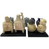 Image 3 : Group of Asian Gods, Children and Mini Vases - Largest figure is 3" x 3" x 6" tall