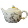 Image 2 : New White Jingdezhen Porcelain Tea Set in Gift Box -  Landscape-Themed