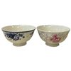 Image 2 : 2 New Sets of 10 Chinese Ceramic Rice Bowls with Traditional Jingdezhen Porcelain Designs