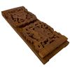 Image 3 : Vintage Ornate India Carved Wood Book Holder - 5" x 13"