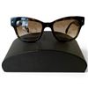 Image 1 : Ladies Faux Tortoiseshell Sunglasses with Prad Logo & Case - Preowned