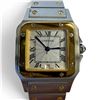 Image 1 : 1990s Galbée Watch with Cartier Santos de Cartier Logo - Model: 987901- 29mm stainless steel case, s