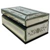 Image 4 : Mirrored Jewelry Box with Assorted Clean Jewelry - Box measures 5.5" x 10" x 4" deep