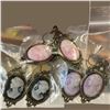Image 3 : Round Box of Assorted Jewelry and Watch - Includes Silver Plated Trinket Box with Rhinestone Brooch