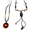 Image 3 : 5 Natural Gemstone Necklaces (Amber, Carnelian & Agate Beads) (One needs repair)