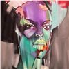 Image 3 : Original 63" X 63" Portraiture Painting on Canvas Style of Peter Pharoh Signed Sudormen