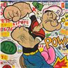 Image 2 : Graffiti-Style Painting of Popeye the Sailor in the Style of Rico Sab - 44" X 44" Signed Sana