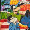 Image 2 : Pop Art Painting of Goofy in the Style of Carlos Pun - 44" X 44" Signed Sana
