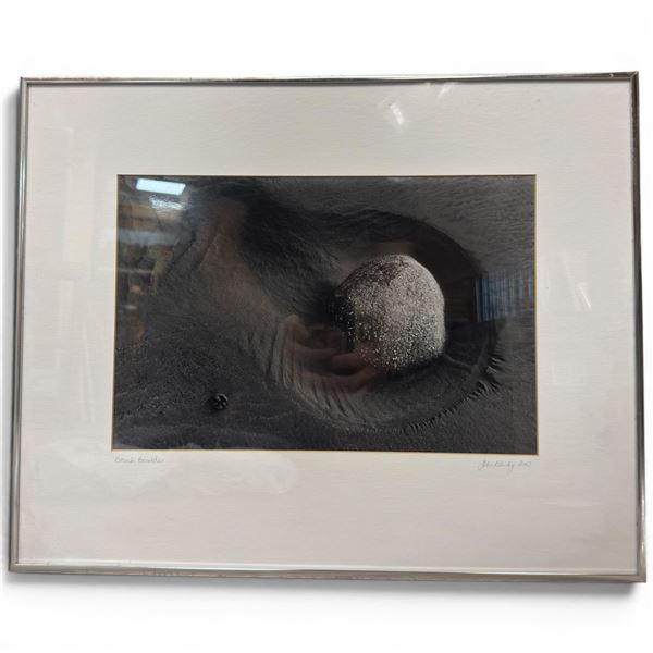 Beach Boulder - Lithograph (2002) by John Kelly, 19 x 15.5", Framed