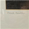 Image 2 : Beach Boulder - Lithograph (2002) by John Kelly, 19 x 15.5", Framed